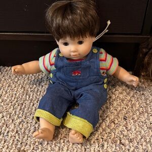 American Girl Doll in Blue and Stripes